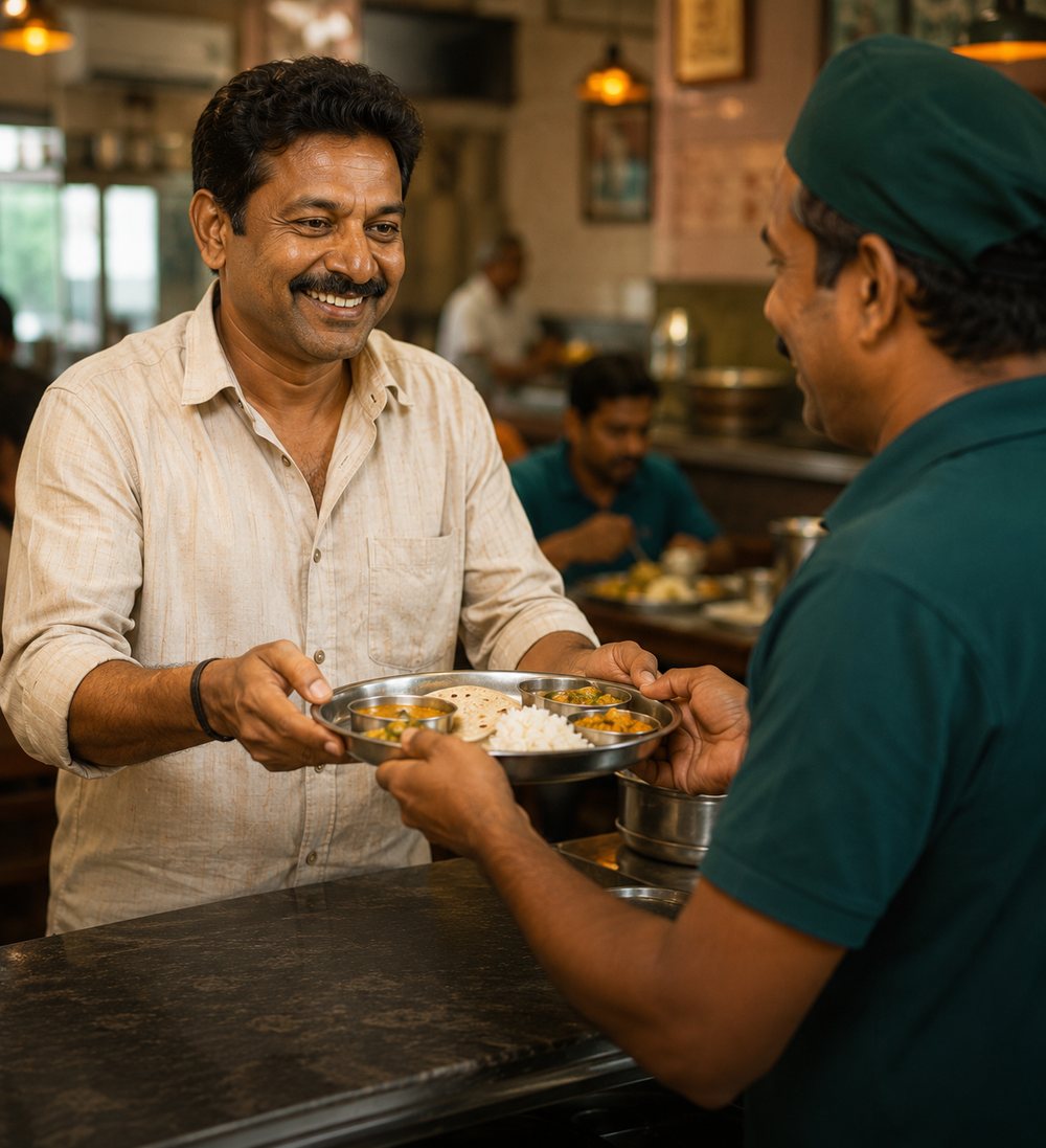 A dignified meal being served at a PAPAMA partner outlet